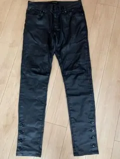 MLVINCE レザーフレアパンツ　32 新品未使用】MNMLレザージッパーフレアパンツ 32
