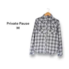 【M】プライベートポーズ Private Pause チェックシャツ 長袖
