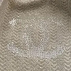 CHANEL カシミヤマフラー ロゴマーク
