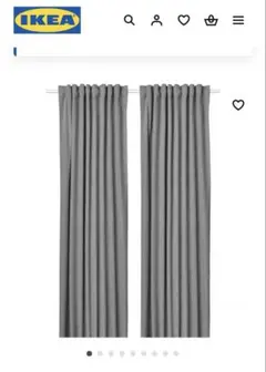 IKEA カーテン　切れ端　2点