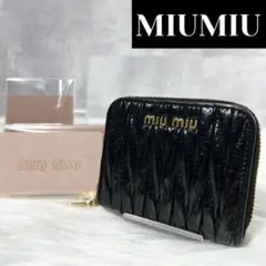 【極美品✨】MIUMIU ミュウミュウ マテラッセ コインケース ブラック
