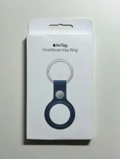 【新品】純正 AirTag ファインウーブンキーリング・パシフィックブルー①