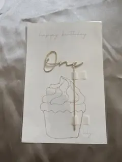 誕生日用ケーキトッパー「One」