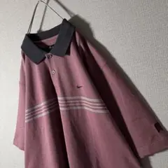 【新品・タグ付】レア★NIKE タイガーウッズ ポロシャツ 切替 刺繍 人気L