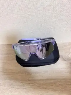 100% スポーツサングラス クリア/パープル