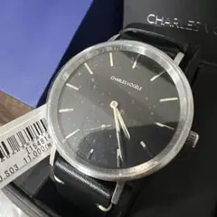 新品　CHARLES VÖGELE アナログ腕時計 ブラック