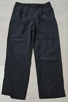 ブラックパンツ 4L ウエストゴム