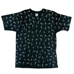 90s FRUIT OF THE ROOM スカルTシャツ 総柄 ヴィンテージ