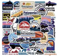 【大人気】パタゴニアpatagonia 防水ステッカー 55枚アウトドアキャンプ