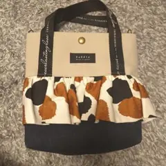 ハンドメイド　フリル付きバッグ