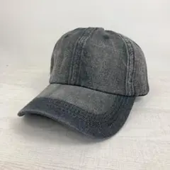 【訳アリ】デニムローキャップ（帽子）／ブラック☆新品未使用☆