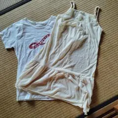 ホワイトタンクトップ コットン素材