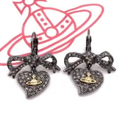 Vivienne Westwood リボンハートオーブピアス