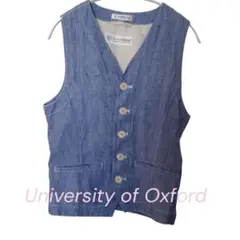 University of Oxford シャンブレー ベスト M　リネン
