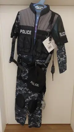 Plice 警察 コスチューム 迷彩柄 7-8 120-130cm
