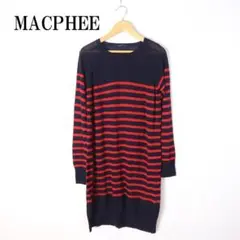LA1499 MACPHEE マカフィー カシミアニット黒 ブラック 赤38