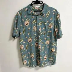 アロハシャツ ハイビスカス 海外 RVCA 夏 サーフィン サーフ