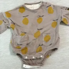 レモン柄ロンパース 80サイズ　tate a tate