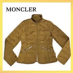 美品♡MONCLER ライトダウンジャケット ゴールド ミドル丈 Mサイズ相当