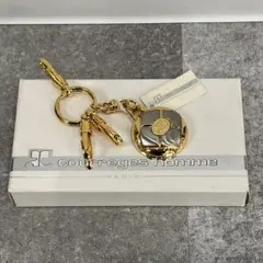 新品 courreges homme キーホルダー ゴールド/シルバー レア品