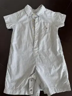 Ralph Lauren ラルフローレン　ストライプロンパース 80cm