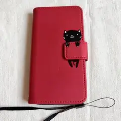 Galaxy S23 5G 手帳型ケース　ギャラクシー　かわいい 動物　赤