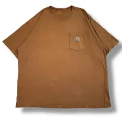 F577　【即購入OK】carhartt　ポケットTシャツ　XL　ライトブラウン