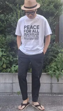 UNIQLO今期PEACE FOR ALL Tシャツ/佐藤可士和Lサイズホワイト