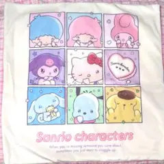 キティ　キキララ　マイメロディクルミ クッションカバー 約45×45cm