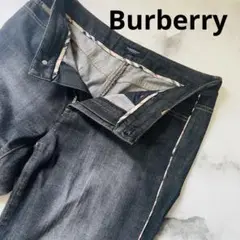 Burberry バーバリーロンドン ノバチェック デニム 黒
