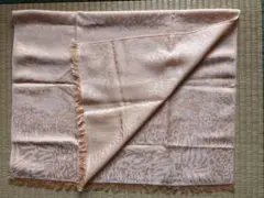 オレンジ柄 フリンジ付きストール　シャルレ　未使用品