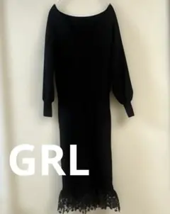 GRL✴︎新品未使用✴︎ロングブラックワンピース✴︎サイズM