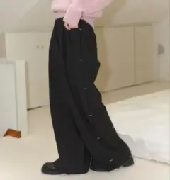 haek stripe wide pants/ストライプワイドパンツ