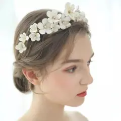 ブライダル ヘッドドレス ウェディング ティアラ 花輪 卒業式 髪飾り 結婚式