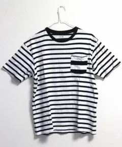 メンズ 半袖ボーダーTシャツ2枚セット(Mサイズ)
