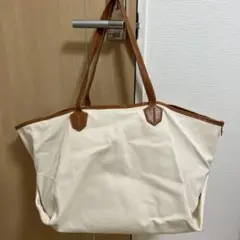 トートバック　白　ベージュ　旅行　マザーズバック