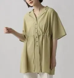 アパートバイローリーズ　襟付きシンプルチェニック　シャツ
