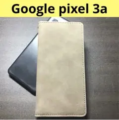 【本日発送！】google pixel 3a 手帳型スマホケース グレージュ
