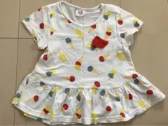 赤ちゃん本舗　ベビー　女の子　Tシャツ　トップス　半袖　アイス柄　90