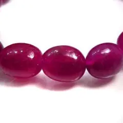 天然石 ルビー タンブル 8-10mm ブレスレットruby10003
