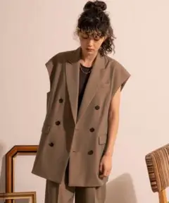 MAISON SPECIAL スリーブレスダブルジャケット