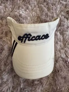 efficace ホワイト バイザー サイズ56cm（フリー）