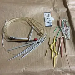 編み針　9本と小物