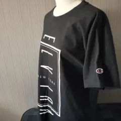 【美品】エルビラ elvira　チャンピオン　コラボ　ブラック　Tシャツ　m