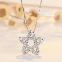 CZスターレディースネックレス