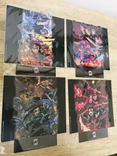 【非売品・未開封】鬼滅の刃 映画入場特典 クリアスタンド【4点セット】