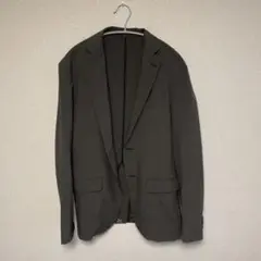 GU チェック柄 ビジネスジャケット