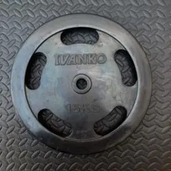 ivanko 15kg ラバープレート　穴径29ミリ　ホームジム　アイロテック