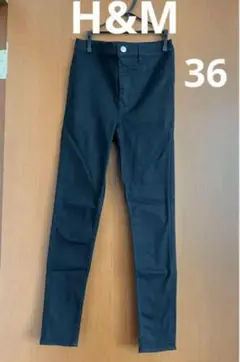 H&M ブラック スキニーパンツ EUR 36