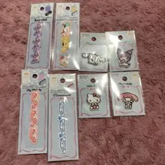 刺繍ワッペン 11個セット シナモロール マイメロディ ハローキティ クロミ